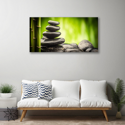 Schilderij op canvas Bamboo stones art