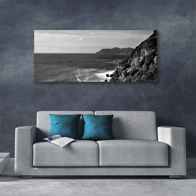 Schilderij op canvas Sea mountain landscape