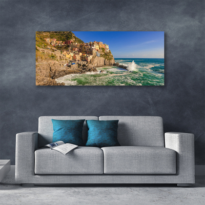 Schilderij op canvas Sea mountain landscape