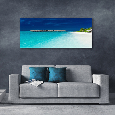 Schilderij op canvas Sea beach landscape