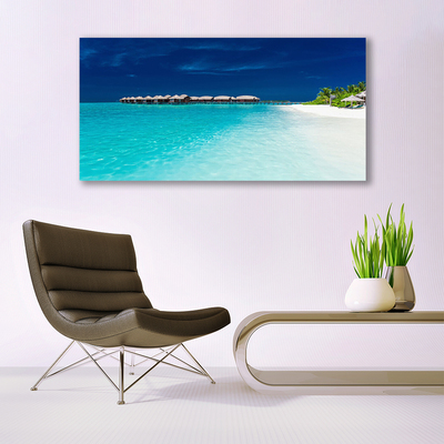 Schilderij op canvas Sea beach landscape