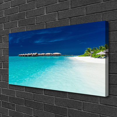 Schilderij op canvas Sea beach landscape