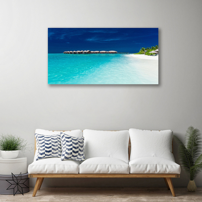 Schilderij op canvas Sea beach landscape