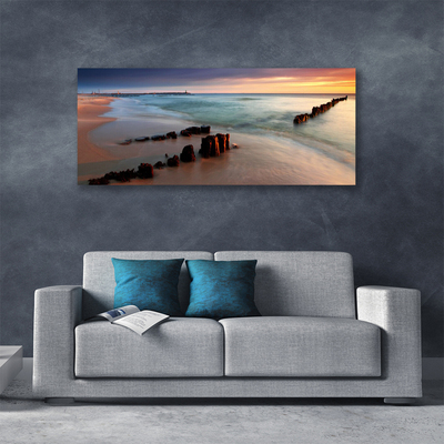 Schilderij op canvas Ocean beach landscape
