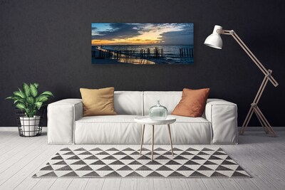 Schilderij op canvas Sea beach landscape