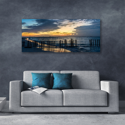 Schilderij op canvas Sea beach landscape