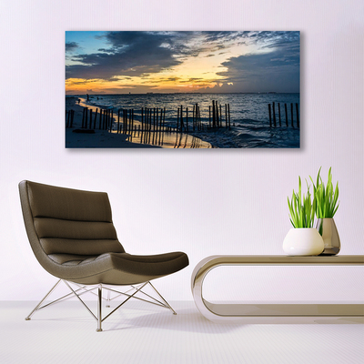 Schilderij op canvas Sea beach landscape