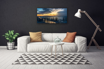 Schilderij op canvas Sea beach landscape