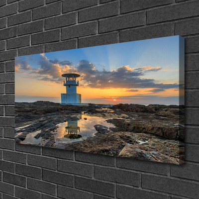 Schilderij op canvas Landschap van de vuurtoren