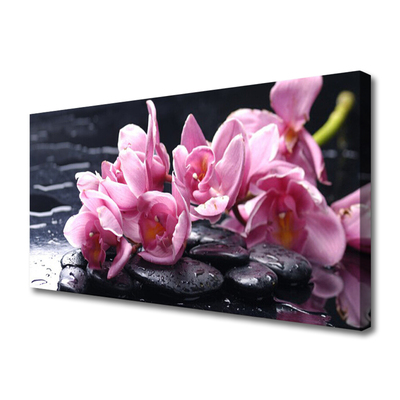 Schilderij op canvas Flower orchideeinstallatie