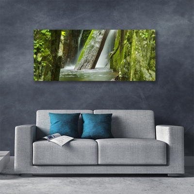 Schilderij op canvas Waterval natuur