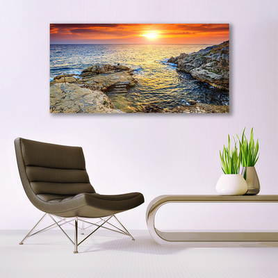 Schilderij op canvas Sea sun landschap