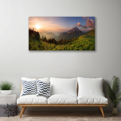 Schilderij op canvas Mount forest nature