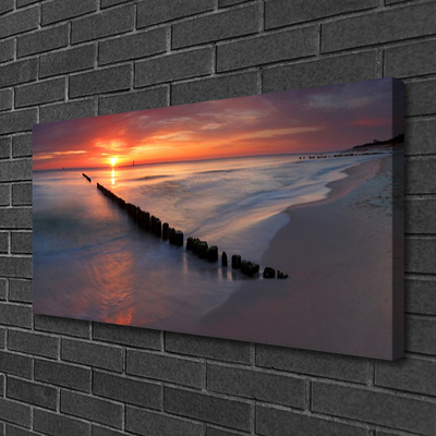 Schilderij op canvas Strand zee landschap