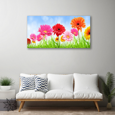 Schilderij op canvas Bloemen grass plant