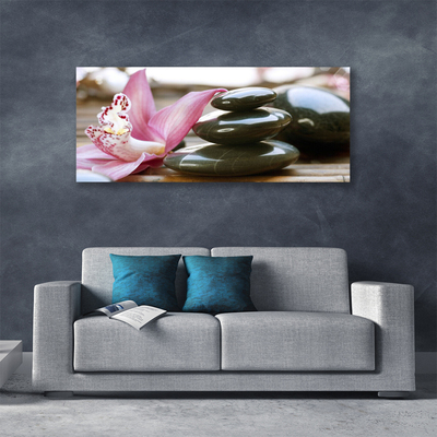 Schilderij op canvas Orchid flower art