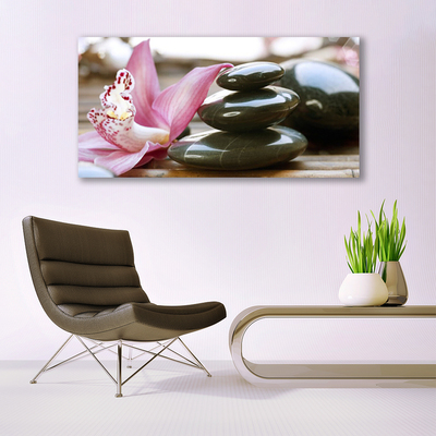 Schilderij op canvas Orchid flower art