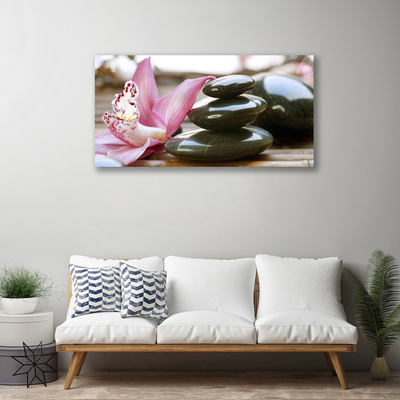 Schilderij op canvas Orchid flower art