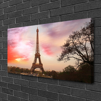 Schilderij op canvas Eiffeltoren architectuur