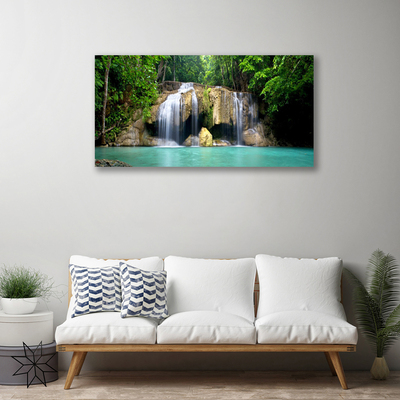 Schilderij op canvas Boom natuur van de waterval