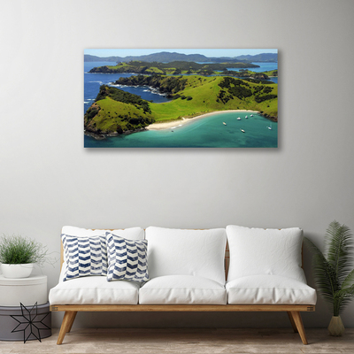 Print van doek Zee bos strandlandschappen