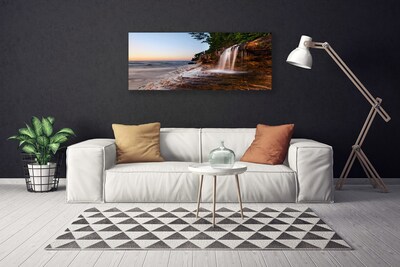 Print van doek Waterval landschap water