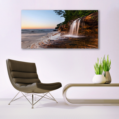 Print van doek Waterval landschap water