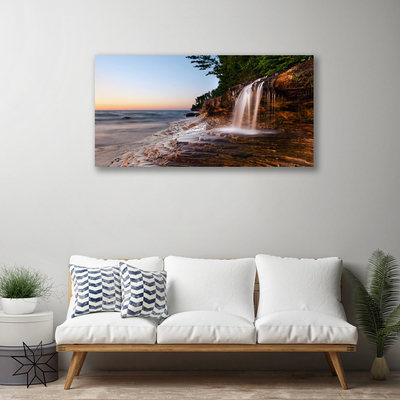 Print van doek Waterval landschap water