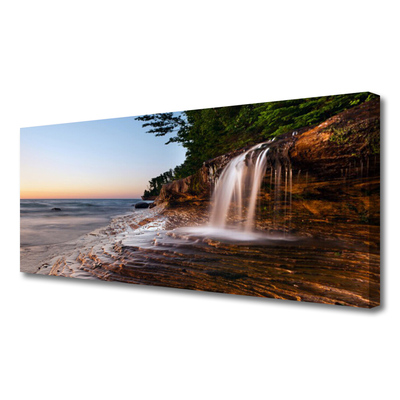 Print van doek Waterval landschap water