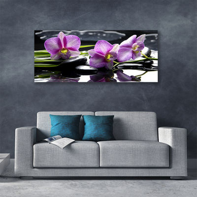 Print van doek Flower orchideeinstallatie