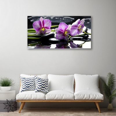 Print van doek Flower orchideeinstallatie