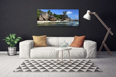 Print van doek Sea rock landscape