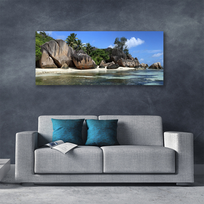 Print van doek Sea rock landscape