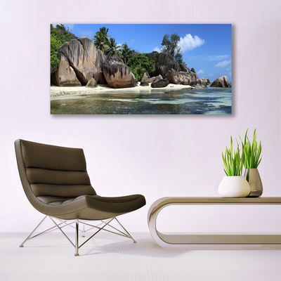 Print van doek Sea rock landscape