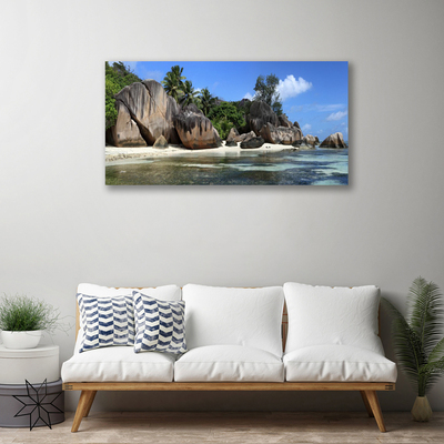 Print van doek Sea rock landscape