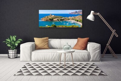 Print van doek Top bay beach landschap