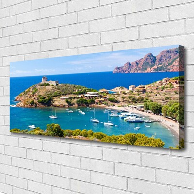 Print van doek Top bay beach landschap