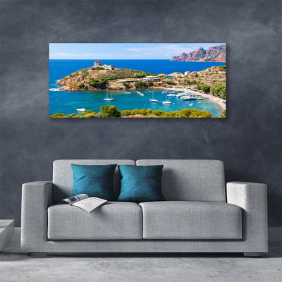 Print van doek Top bay beach landschap