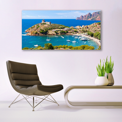 Print van doek Top bay beach landschap