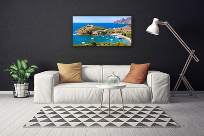 Print van doek Top bay beach landschap