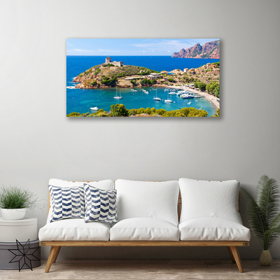 Print van doek Top bay beach landschap