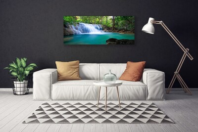 Print van doek Waterval lake forest nature