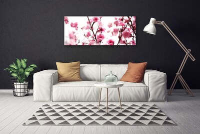 Print van doek Branches bloemen plant