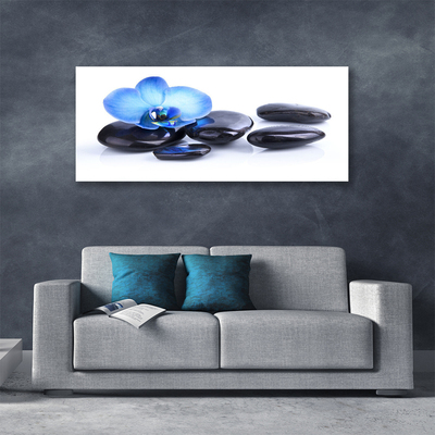 Print van doek Flower stones art