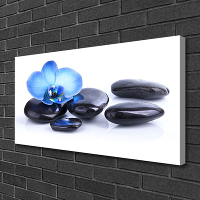 Print van doek Flower stones art