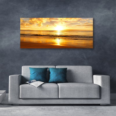 Print van doek Sea sun landschap