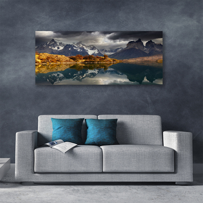 Print van doek Mountain lake landscape