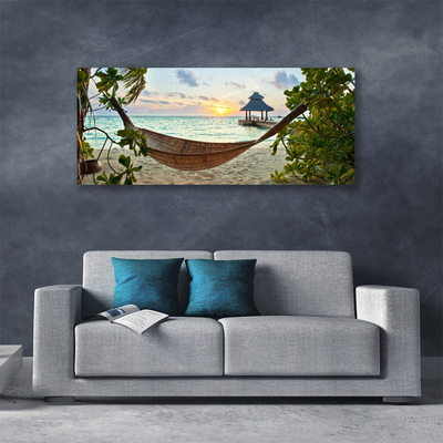 Print van doek Hammock beach overzees landschap