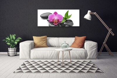 Print van doek Flower stones art