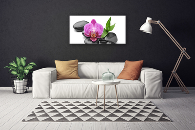 Print van doek Flower stones art